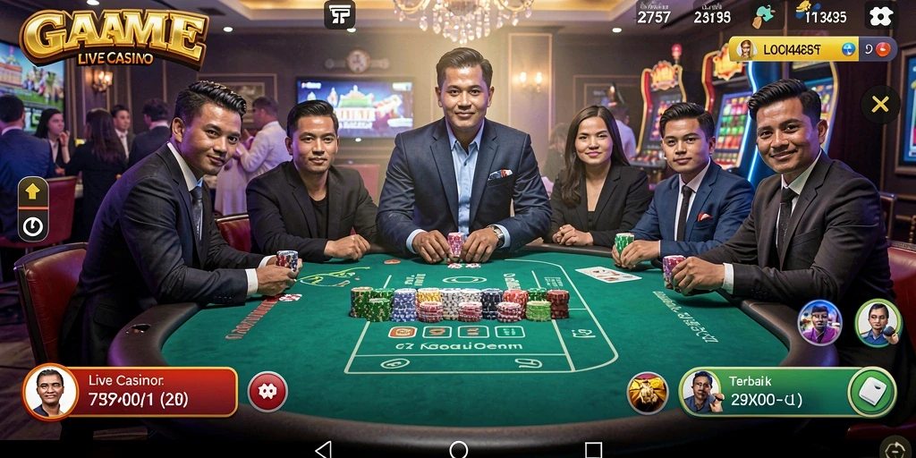 Screenshot gameplay Live Casino yang mendebarkan dari 2757.