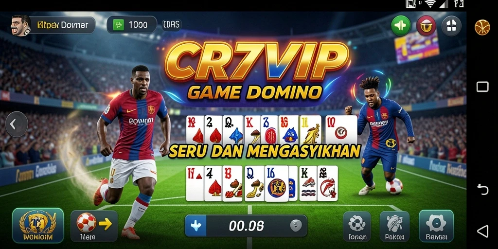 Tampilan gameplay CR7VIP yang seru dan interaktif dalam permainan Domino.