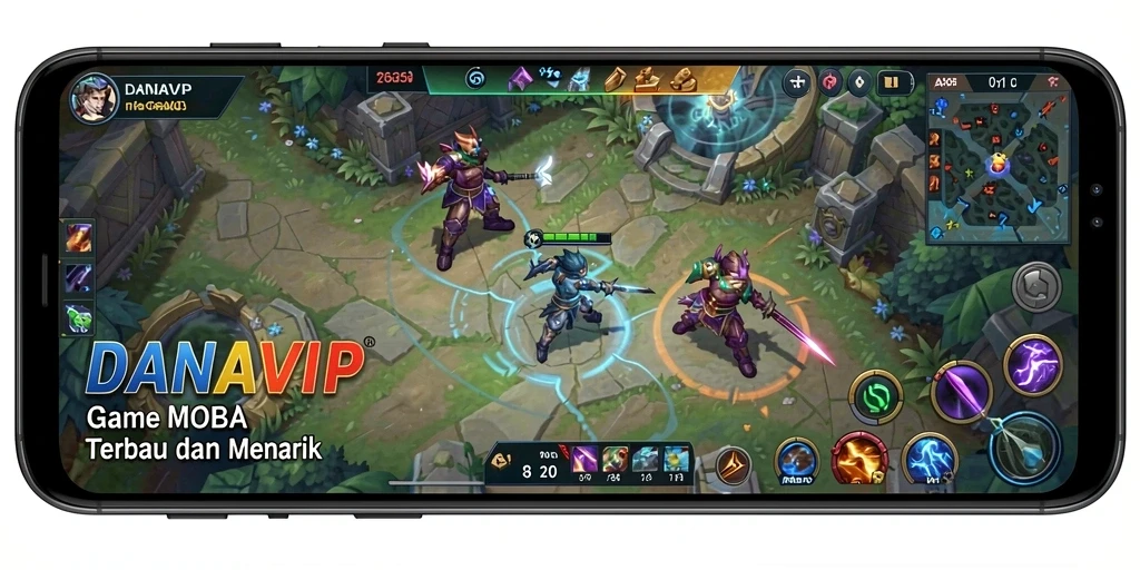 Screenshot gameplay <strong>DANAVIP</strong> yang penuh aksi dan strategi.