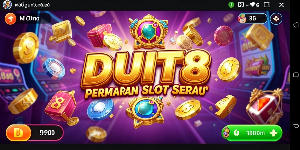 Tampilan gameplay menakjubkan di DUIT8 dengan berbagai tema slot.