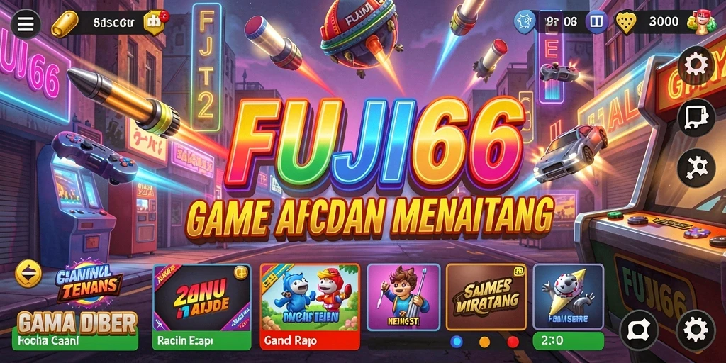 Tampilan seru gameplay FUJI66 dalam aksi Arcade.