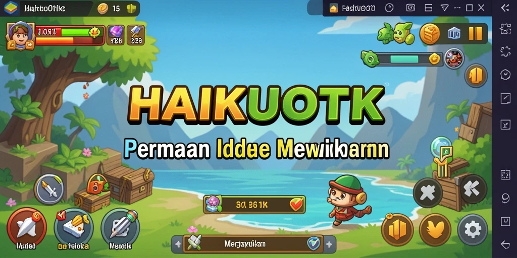 Gameplay HAIKUOTK yang santai dan penuh warna.