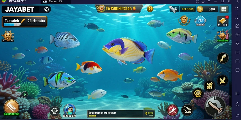Tampilan gameplay JAYABET yang seru dan menantang saat berburu ikan.