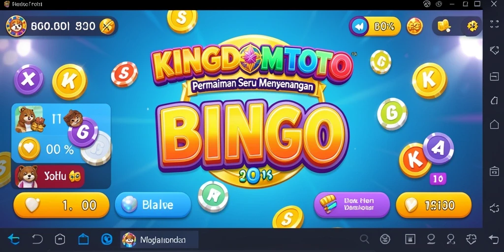 Tampilan gameplay KINGDOMTOTO dengan kartu Bingo yang menarik.