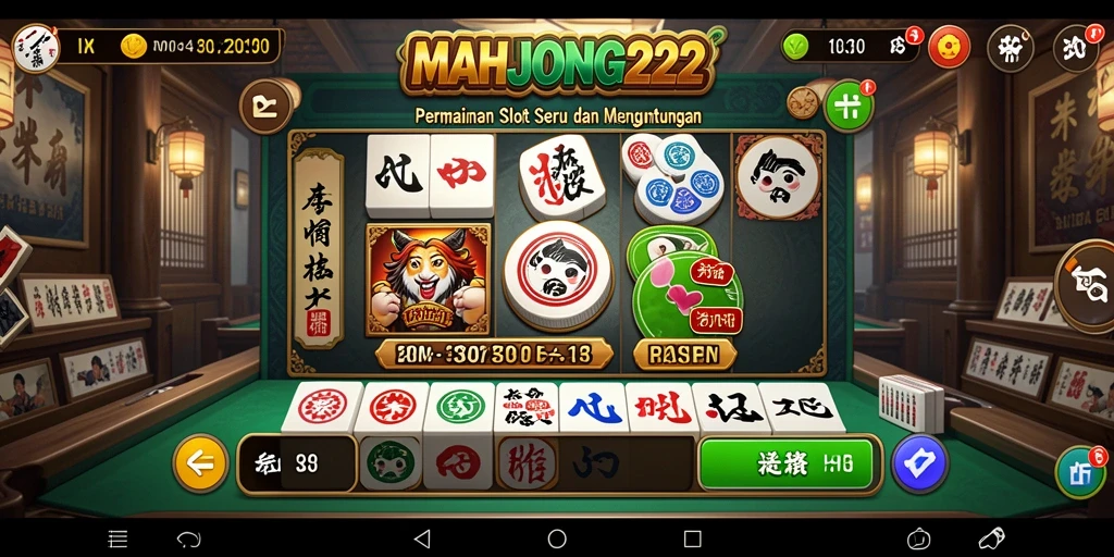 Tampilan slot seru dengan grafis menawan di MAHJONG222