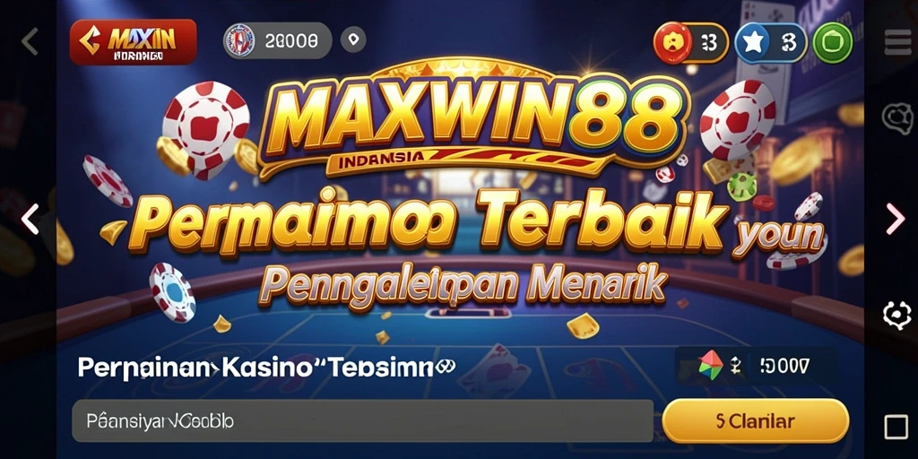 Tampilan menarik dari gameplay <strong>MAXWIN88</strong> dengan berbagai pilihan permainan Kasino.