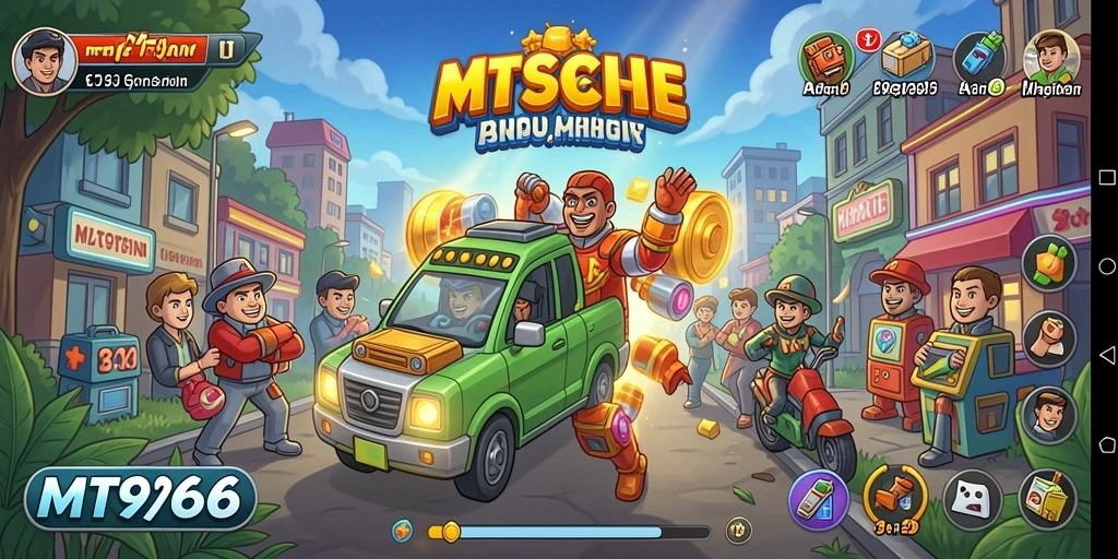 Tampilan gameplay seru dari MT966 dalam genre Arcade.