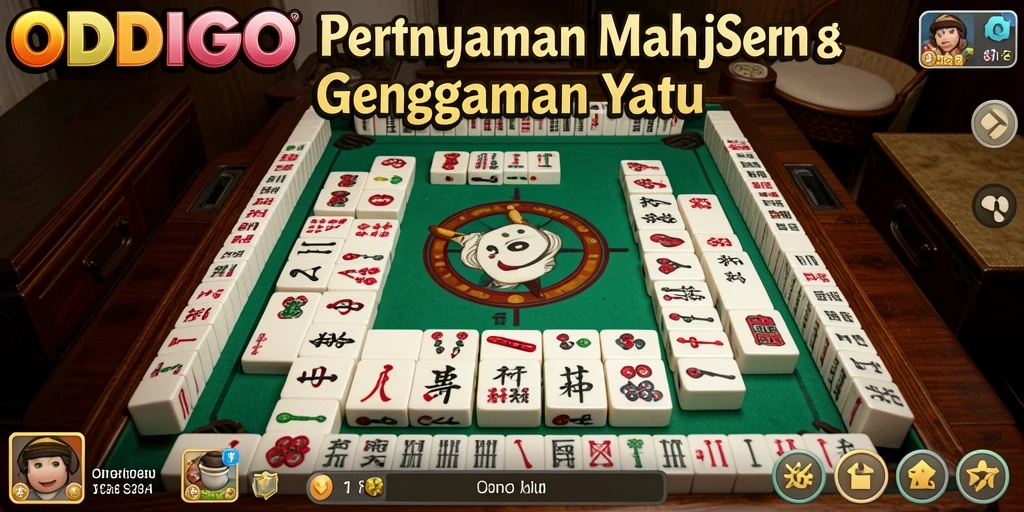 Tangkapan layar ODDIGO menampilkan papan permainan Mahjong yang menarik.
