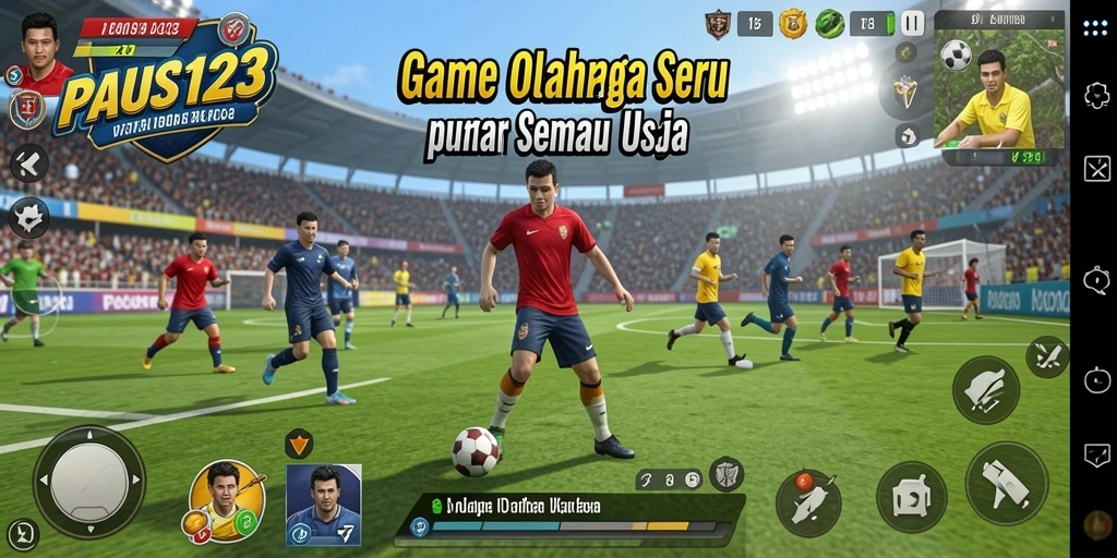 Tampilan seru gameplay PAUS123 saat bertanding di lapangan.