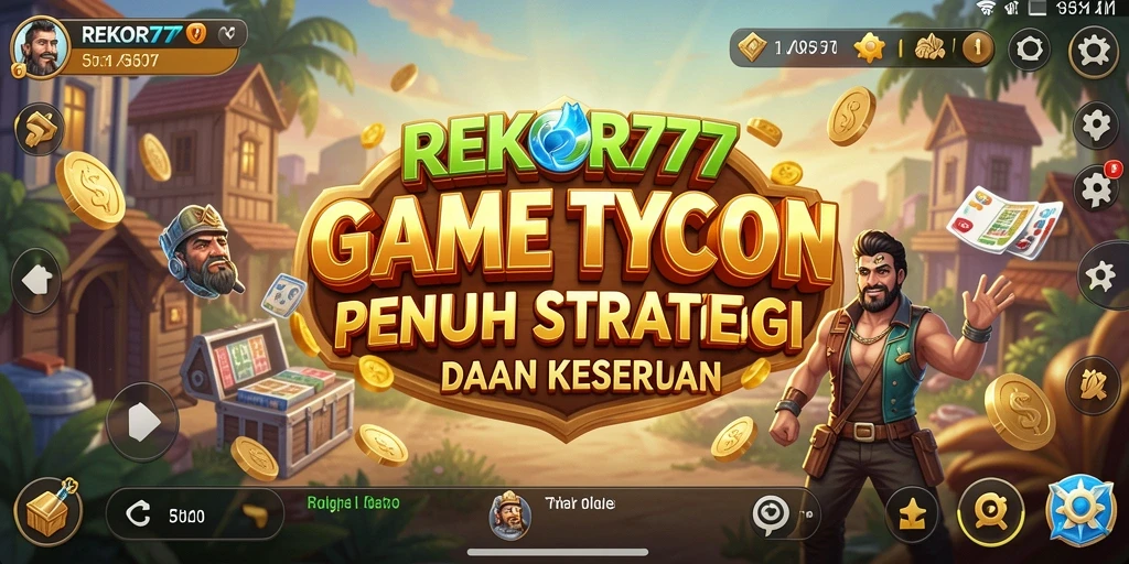 Tampilan gameplay REKOR777 yang menantang dalam manajemen bisnis Tycoon.