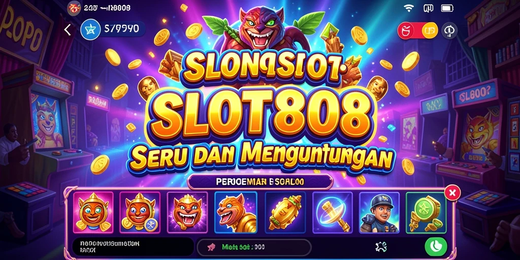 Tampilan utama gameplay SLOT8808 dengan berbagai mesin slot yang menakjubkan.