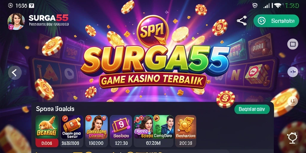 Tampilan gameplay yang menarik dan mendebarkan dari SURGA55.
