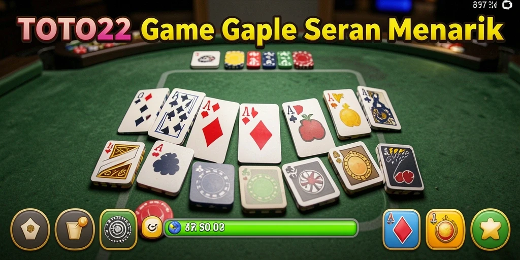 Tampilan gameplay Gaple yang menarik dan interaktif.