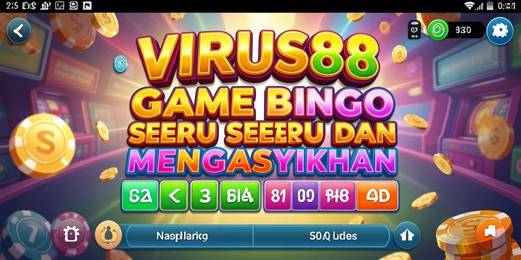 Tampilan gameplay yang menegangkan di VIRUS88 dengan suasana Bingo yang seru.
